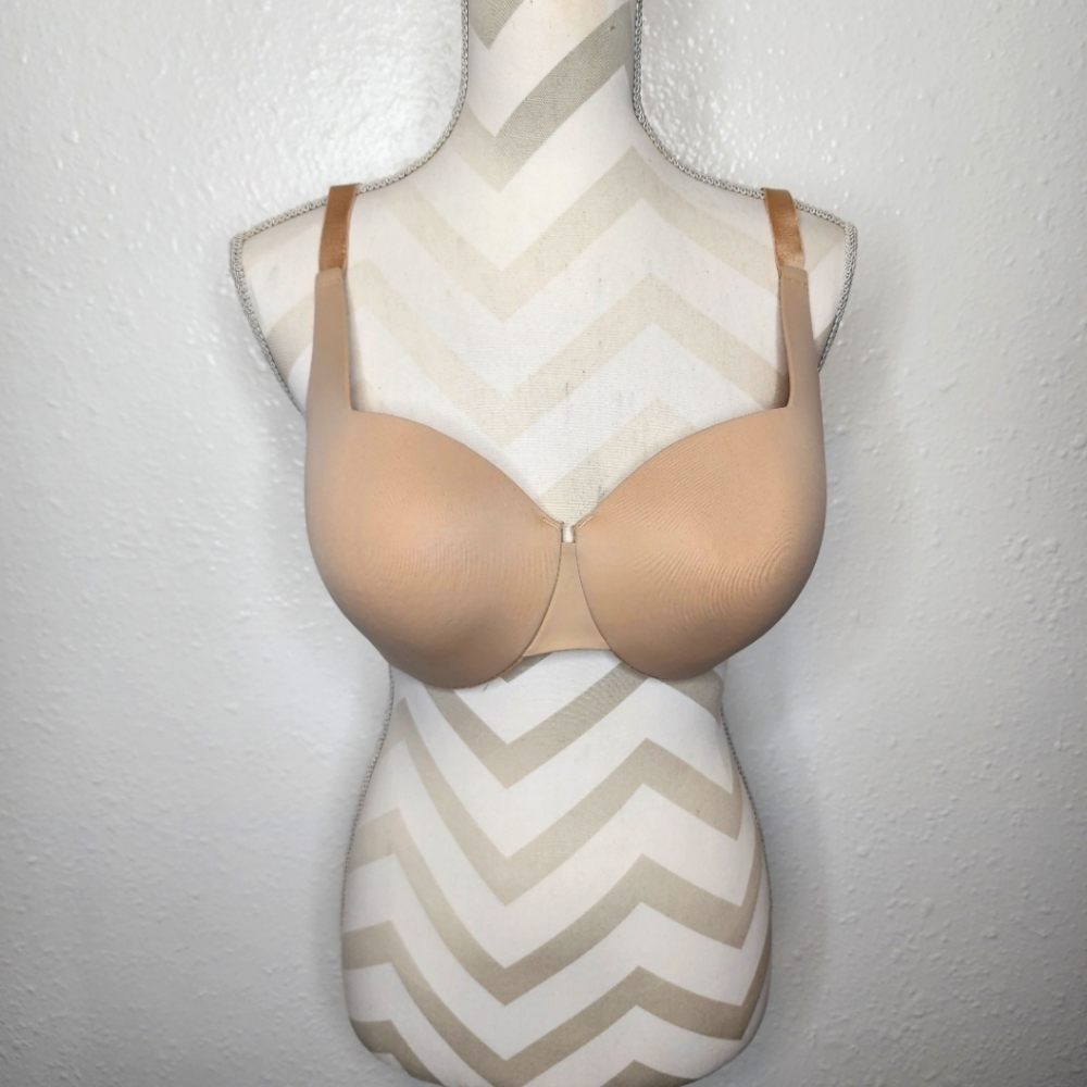 Spanx Underwire Full Coverage Satin Bra Size 36dd - image 1